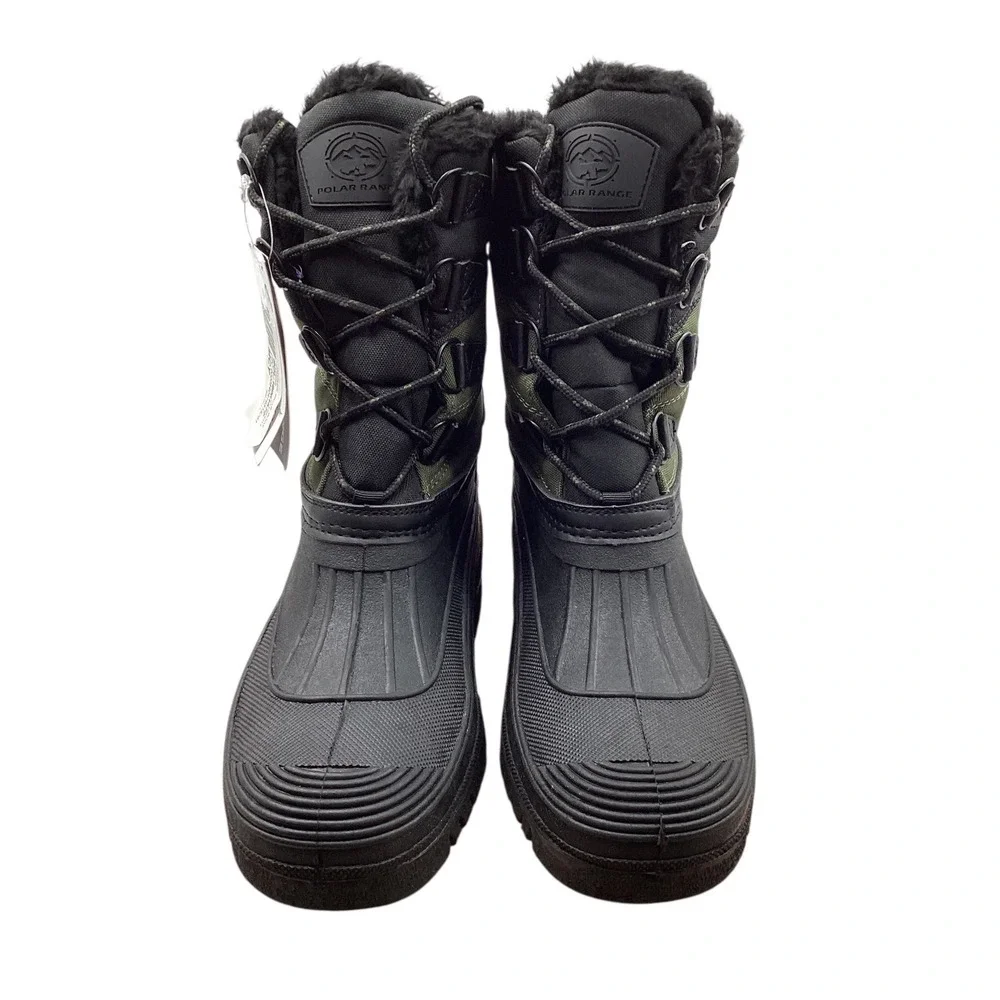 Polar Range Decker Men 11 Snow Boots Olive Green Black Waterproof Winter Duck